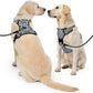 NESTROAD No Pull Dog Harness,Adjustable Oxford Dog Vest Harness with Leash,Reflective No-Choke Pet Harness with Easy Control Soft Handle for Medium Dogs(Medium,Vintage Blue)
