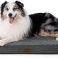 Bedsure XL Dog Bed for Crate - Large Orthopedic Flat Pet Beds with Removable Washable Cover, Egg Crate Foam Crate Mat, Suitable for Pet Up to 90 lbs