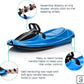 Snow Sled for Kids, Adults - Toboggan Sled, Easy Turning Steering Wheel, Anti-Slip Seat, Pull Up Brake, Durable Plastic Sled, Lightweight, Snow Sleds, Age 3+ 260 lbs