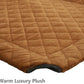 Veehoo Soft Plush Elevated Dog Bed, Raised Dog Beds with Heavy Duty Frame, Non-Slip Silicon Feet, Washable & Breathable Pet Cot for Indoor or Outdoor Use, 47" x 29", Brown, CWC2432A