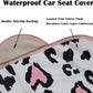 Car Seat Cover Protector Front Seats,for Gym Workout,Running,Swimming,Beach and Hiking,Waterproof Sweat Towel Bucket Seat Covers for Cars SUV Trucks (Leopard Print, 1Pcs)