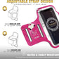 TRIBE Running Phone Holder Armband. iPhone & Galaxy Cell Phone Sports Arm Bands for Women, Men, Runners, Jogging, Walking, Exercise & Gym Workout. Fits All Smartphones. Adjustable Strap, CC/Key Pocket