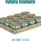 Weruva Classic Cat Food, Funky Chunky Chicken Soup with Pumpkin in Chicken Soup, 5.5oz Can (Pack of 24)