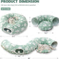 Cat Tunnel for Indoor Cats, Cute Peekaboo Cave with Dangling Balls, Pet Donut Tunnel Bed with Circle Mat for Puppy Kitten Rabbit, Green