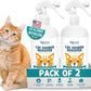 Cat Dander Remover Aloe Vera Free - Pet Dander Allergy Reducer Relief Dry Skin Spray for Cats and Humans| Cruelty-Free & Made in USA (2 Pack)