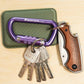 FresKaro 3inch 12kN-2698lbs Auto Locking Carabiner Clips, Solid D Shape, Heavy Duty 7075 Aluminum, Lightweight 1.09oz, Rust Proof, for Hammock, Hiking, Dog Leash, Keychain etc., Multi-Colors