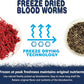 JADINGSFRAM Blood Worms Fish Food 2.5 oz, Freeze Dried Bloodworms for Fish, Bloodworms Fish Food for Freshwater Saltwater Tropical Fish Betta Cichlid Goldfish Guppy Turtle (2.5 OZ)