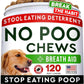 STRELLALAB No Poo Chews for Dogs - Coprophagia & Stool Eating Deterrent with Probiotics, Digestive Enzymes & Breath Aid Support - Stop Dog Poop Eating (120Ct, Poultry)