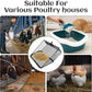 Chicken Poop Scooper for Sand 10 Inch, Chicken Coop Scoop Large Metal with Adjustable Handle, Multifunctional Coop Scoop Rake Set Sifting Shovel, Heavy Duty Pooper Shovel Tool Accessories