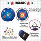 NSG Target Toss Large Dart Board for Kids 30in Giant Kids Dart Board Double Sided Game Set for Indoor and Outdoor Fun with 12 Sticky Balls and Carry Bag