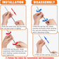 JXFUKAL 2025 Latest Cat Toys, 2 in 1 Spring Cat Wand Toy with 2PCS Ultra-Long Cat Teaser, 4PCS Spring Steel Wire & 5PCS Feather Refills for Kitty Kitten Indoor Cats Accessories