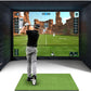 Golf Simulator Enclosure with Impact Display Projection Screen, use with All Golf Launch Simulators and Monitors.