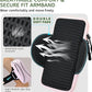 HiRui Arm Bag & Wrist Bag Phone Holder, Sports Running Armband for Gym, Cycling & Workout, Compatible with iPhone 16/15/14 Series, Samsung Galaxy & More, Reflective, Adjustable, Secure Fit (Pink)