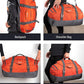 Ubon Large Duffel Bag Weekender Bags with Shoe Compartments 4-Way Sports Gym Backpack with Padded Straps Camping Traveling Duffle Bag