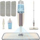 Spray Wet Mops for Hardwood Floor Cleaning - MEXERRIS Dust Dry Mops with 3 Reusable Washable Pads Wood Floor Mop with Spray Home Commercial Use Hardwood Laminate Wood Ceramic Tiles