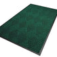 WaterHog Diamond | Commercial-Grade Entrance Mat with Rubber Border – Indoor/Outdoor, Quick Drying, Stain Resistant Door Mat (Evergreen, 4' x 10')