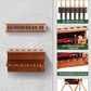 Wall Mount Pool Stick Holder - Billiards Pool Cue Rack Hardwood Pool Cue Set Holder for 6 Cues Sticks Storage Pool Table Accessories Equipment Organizer