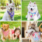 Weewooday 20 Pcs Dog Bandanas Bulk for Summer Adjustable Bandanas Bibs Dog Scarf Bibs Washable Triangle Doggy Kerchief for Small Medium Large Pets Summer Costume