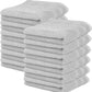 Kaufman - Premium Hand Towels Set for Bathroom, Spa, Gym, and Face Towel 100% Cotton Ring Spun, Ultra Soft Feel and Highly Absorbent Towels (12, Light Gray)