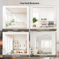 Hasipu Home Gym Mirror 55" L x 24" W - 2PCS Large Full Body Mirror for Yoga, Wall-Mounted Mirrors for Fitness, Garage, Dance Studio, 0.16in Tempered Glass Frameless