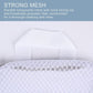 4 Pack Mesh Laundry Bag Mesh Laundry Bags Laundry with Handle for Washing Socks, Baby Items, Lingerie, Travel Garments (WHITE, 4)