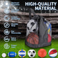 Leyndo 18 Pcs Sport Balls Bulk Set Basketball Football Volleyball Soccer Playground Baseball with Sport Equipment Bag Pump for Youth Adults Outdoor Indoor Practice Gift Back to School