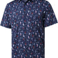 Men's Golf Polo Shirts Short Sleeve Striped Performance Moisture Wicking Dry Fit Golf Shirts for Men