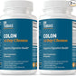 Dr. Tobias Colon 14 Day Cleanse, Advanced Gut Cleanse Detox for Women & Men with Cascara Sagrada, Psyllium Husk, Senna Leaf & Probiotics, Non-GMO Colon Cleanse, 2 Bottles of 28 Capsules (1-2 Daily)