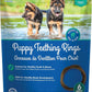 N-Bone Puppy Teething Rings Salmon Flavor Dog Treat, 6 Count Bag, 7.2-oz