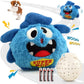 Petbobi Interactive Dog Toys for Boredom - Moving Dog Toy for Stimulating Play, Pet Plush Squeaky Ball for Small Medium Breeds with 4 Batteries, Blue