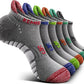 KEMISANT Men Running Socks,Active Ankle Socks No show Cushioned Footbed Arch Support