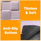 Non-Slip Pet Bed Mat for Back Seat Extender, Hair Resistant Dog Blanket for Hard Bottom Dog Car Seat Cover, Anti Slip Pet Linner Backseat Cover Blue/Plaid