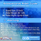 PMU 33 Inch Orange Bodyboard - Lightweight Wrist Leash, Slick Bottom Boards for Beach, Sea & Pool - Surfing Board for Kids, Teens & Adults Wave Conditions Pkg/1