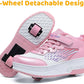 Wooowyet Roller Skate Shoes for Kids Boys Girls Rechargealbe Wheels Sneakers Fashion Roller Wheeled