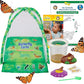 Insect Lore Butterfly Farm - Live Cup of 5 Caterpillars, Reusable Habitat, STEM Butterfly Activity Journal & Supplies - Grow, Observe and Release Painted Lady Butterflies