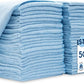S&T INC. 50 Pack Microfiber Cleaning Cloth, Bulk Towels for Home, Reusable Microfiber Towels for Cars, Cleaning Rags, Light Blue, 11.5 Inches x 11.5 Inches, 50 Count