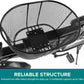 Dog Bike Basket Mountain Bike Shopping Basket Portable Cat and Dog Carrier for Bike Front Crossbar with Sponge Liner ty Strap (Black)