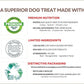 Bench & Field Holistic Natural Turkey & Triple Berry Dog Treats | Crunchy Bone-Shaped Bites | Antioxidant Blend, 10-Ounce Bottle