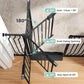 Mom's Choice-GROWNSY Baby Gate for Stairs, 29"-43" Pressure Mounted Pet Gate for Doorways-Auto Close Dog Gate for The House-Easy Installation & Walk Thru Wide Safety Gate, Black
