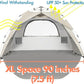 Beach Tent Pop Up Beach Sun Shade Tent with UPF 50+ UV Protection, Removable Floor Zippered Privacy & Ventilation Sun Shelter Family 3 to 4 Person