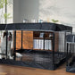 PJYuCien Dog Playpen Plus Storage Bag, 32" H 8 Panels Puppy Pen with Square Bottom & Top Cover, Heavy Duty Dog Fence for Camping