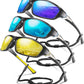 3 Pack Polarized Sports Sunglasses for Men, Mens Sunglasses Wrap Around UV400 Protection for Cycling Fishing Driving