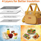 Lifewit Medium Lunch Bag Insulated Lunch Box Soft Cooler Cooling Tote for Adult Men Women, Brown 12-Can (9L)