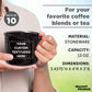 DISCOUNT PROMOS Custom Ceramic Campfire Coffee Mugs 13 oz. Set of 10, Personalized Bulk Pack - Perfect for Tea, Espresso, Cappuccino, Hot Cocoa - Black