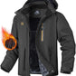 WENRONSTA Men's Ski Snow Jacket Winter Coat Warm Waterproof Windbreaker Mountain Snowboarding Hooded Hiking Traval