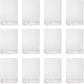 Arkwright Common Ground Bulk Blankets - Pack of 12 - Reversible 100% Cotton All Season Lightweight Couch Bed Throws for Wedding Guests, Travel, and Outdoor Events, 50 x 70 in, White