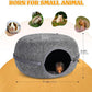 Guinea Pig Hideout, Double Function Guinea Pig Bed with 2 Soft Cushions, Small Animal Cage Accessories for Guinea Pigs, Hamsters, Hedgehogs, and Ferrets