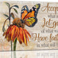 Farmhouse Butterfly Bathroom Pictures Wall Art, Rustic Floral Country Bathroom Wall Decor, Daisy Inspirational Framed Painting Canvas Artwork for Bedroom Living Room Decorations 20"L x 16"W
