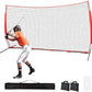 7x7/16x10/20x10ft Ball Backstop Net,Fix Ball Stop Net by 4 Spike&2 Sandbag,Sports Net Barrier with Handbag,Lacrosse Net Backstop for Softball,Basketball,Hockey Train,Baseball Net Barrier for Backyard