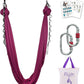 F.Life Aerial Silk Yoga Hammock & Swing for yoga Inversion,Strength training,starter hardware kit